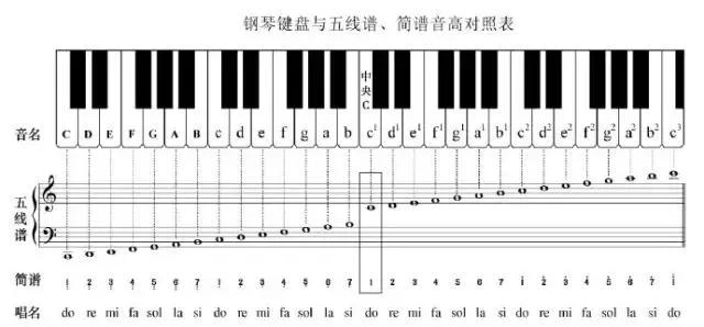 初学者怎么看懂钢琴谱？